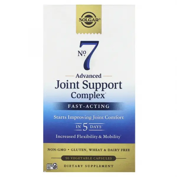 Комплекс комфорт и поддержка суставов, No.7 Joint Support, Solgar, 90 гелевых капсул - Фото 1