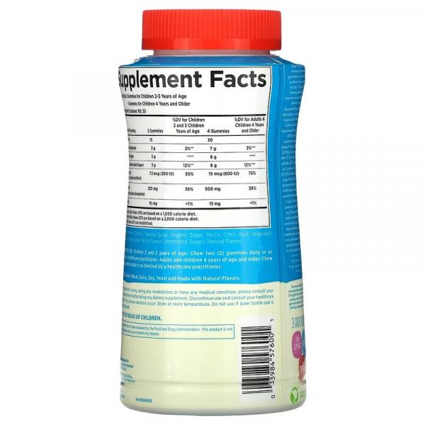 Кальций с D3 для Детей, U-Cubes, Children's Calcium With D3, Solgar, 120 жевательных конфет - Фото 2