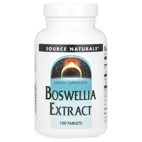 Экстракт босвелии, Boswellia Extract, Source Naturals, 100 таблеток - Фото 1