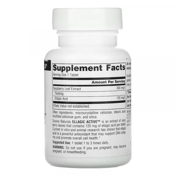 Активные Эллаготанины, Ellagic Active, Source Naturals, 300 мг, 60 таблеток - Фото 2
