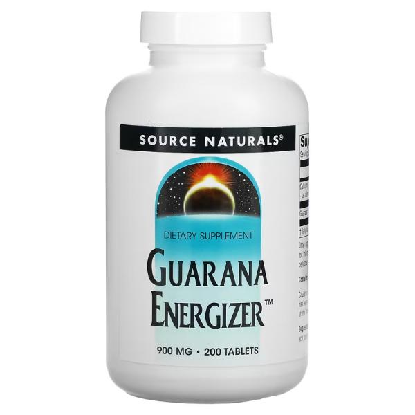 Энергетик с гуараной, Guarana Energizer, Source Naturals, 900 мг, 200 таблеток - Фото 1