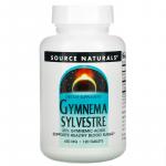 Джимнема сильвестра, Gymnema Sylvestre, Source Naturals, 450 мг, 120 таблеток - Фото миниатюра 1