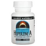 Гуперзин А, Huperzine A, Source Naturals, 100 мкг, 120 таблеток - Фото миниатюра 1