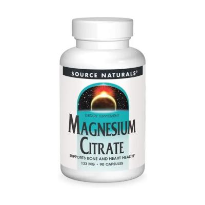 Цитрат магния, Magnesium Citrate, Source Naturals, 90 капсул