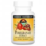Экстракт граната, Pomegranate Extract, Source Naturals, 250 мг, 60 таблеток - Фото миниатюра 1
