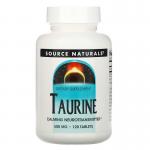 Taurine, Source Naturals, 500 мг, 120 таблеток - Фото миниатюра 1