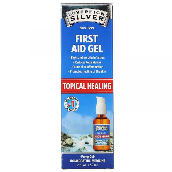 Гель для оказания первой помощи, First Aid Gel, Sovereign Silver, 59 мл - Фото 1