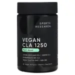 Конъюгированная линолевая кислота, Vegan CLA 1250, Sports Research, веган, 1250 мг, 90 вегетарианских гелевых капсул - Фото миниатюра 1