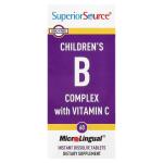 Комплекс витаминов группы B и витамина C для детей, Children's B-Complex with Vitamin С, Superior Source, 60 быстрорастворимых таблеток - Фото миниатюра 3