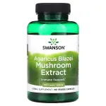 Экстракт гриба агарика бразильского, Agaricus blazei Mushroom Extract, Swanson, 500 мг, 90 веганских капсул - Фото миниатюра 1