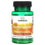 Бенфотиамин, высокоэффективный, Benfotiamine High Potency, Swanson, 160 мг, 60 капсул - Фото миниатюра 1
