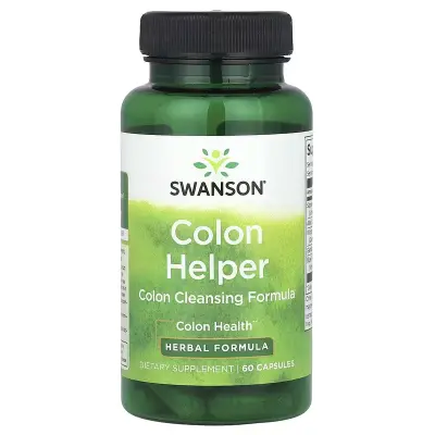 Средство для очищения толстой кишки Swanson, Colon Helper, 60 капсул