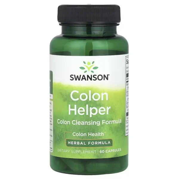 Средство для очищения толстой кишки Swanson, Colon Helper, 60 капсул - Фото 1