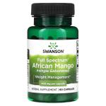 Африканское манго полного спектра, Full Spectrum African Mango, Swanson, 400 мг, 60 капсул - Фото миниатюра 1