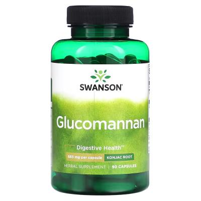 Глюкоманнан, Glucomannan, Swanson, 665 мг, 90 капсул