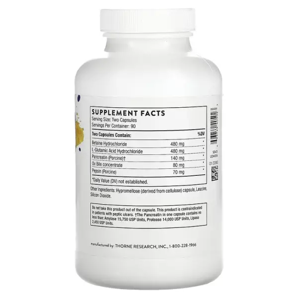 Улучшенные пищеварительные ферменты, Advanced Digestive Enzymes, Thorne, 180 капсул - Фото 2