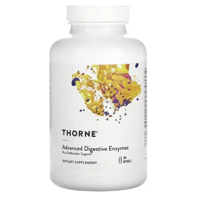 Улучшенные пищеварительные ферменты, Advanced Digestive Enzymes, Thorne, 180 капсул