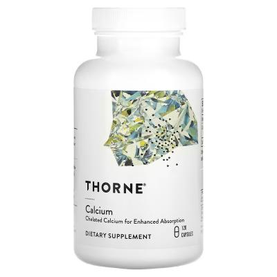 Хелатный кальций, Calcium, Thorne, 120 капсул