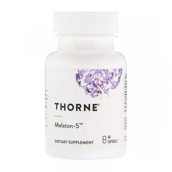 Мелатонін-5, Melaton-5, Thorne Research, 60 капсул - Фото 1