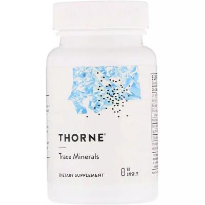Микроэлементы, Trace Minerals, Thorne Research, 90 капсул 