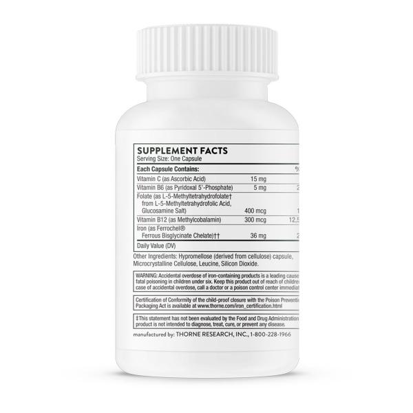 Строительная Формула Крови, Ferrasorb, Thorne Research, 60 гелевых капсул  - Фото 2