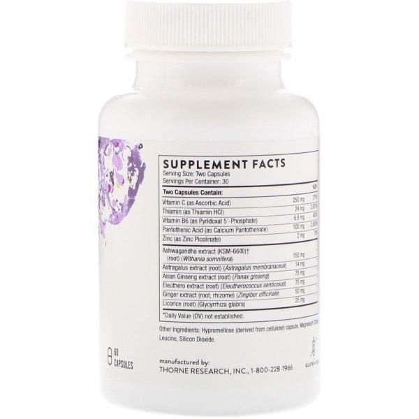 Поддержка надпочечников, Phytisone, Thorne Research, 60 капсул  - Фото 2