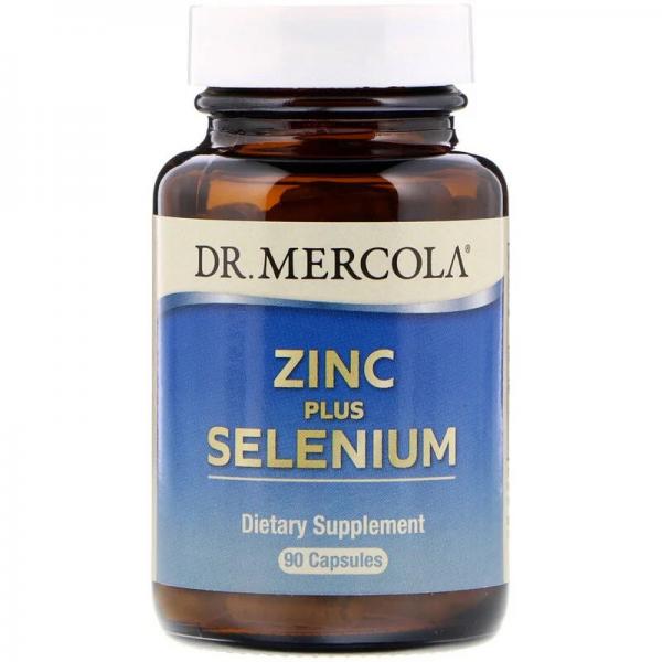Цинк плюс селен, Zinc Plus Selenium, Dr. Mercola, 90 капсул - Фото 1