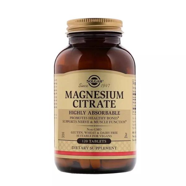 Цитрат магния, Magnesium Citrate, Solgar 120 таблеток - Фото 1