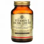 Натуральный витамин Е, Natural Source Vitamin E, Solgar,134 мг (200 МЕ), 100 вегетарианских гелевых капсул - Фото миниатюра 1