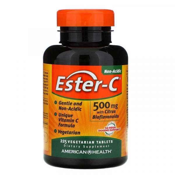 Витамин С (аскорбат), Ester-C, American Health, 500 мг, 225 таблеток - Фото 1