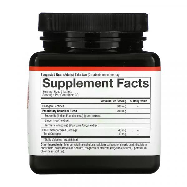 Колаген 2 тип, Joint Complex, Type 2 Collagen, Youtheory, 60 таблеток - Фото 2