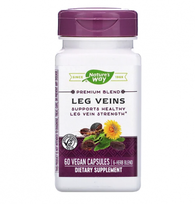 Nature's Way, смесь премиум-класса, вены для ног, 60 веганских капсул